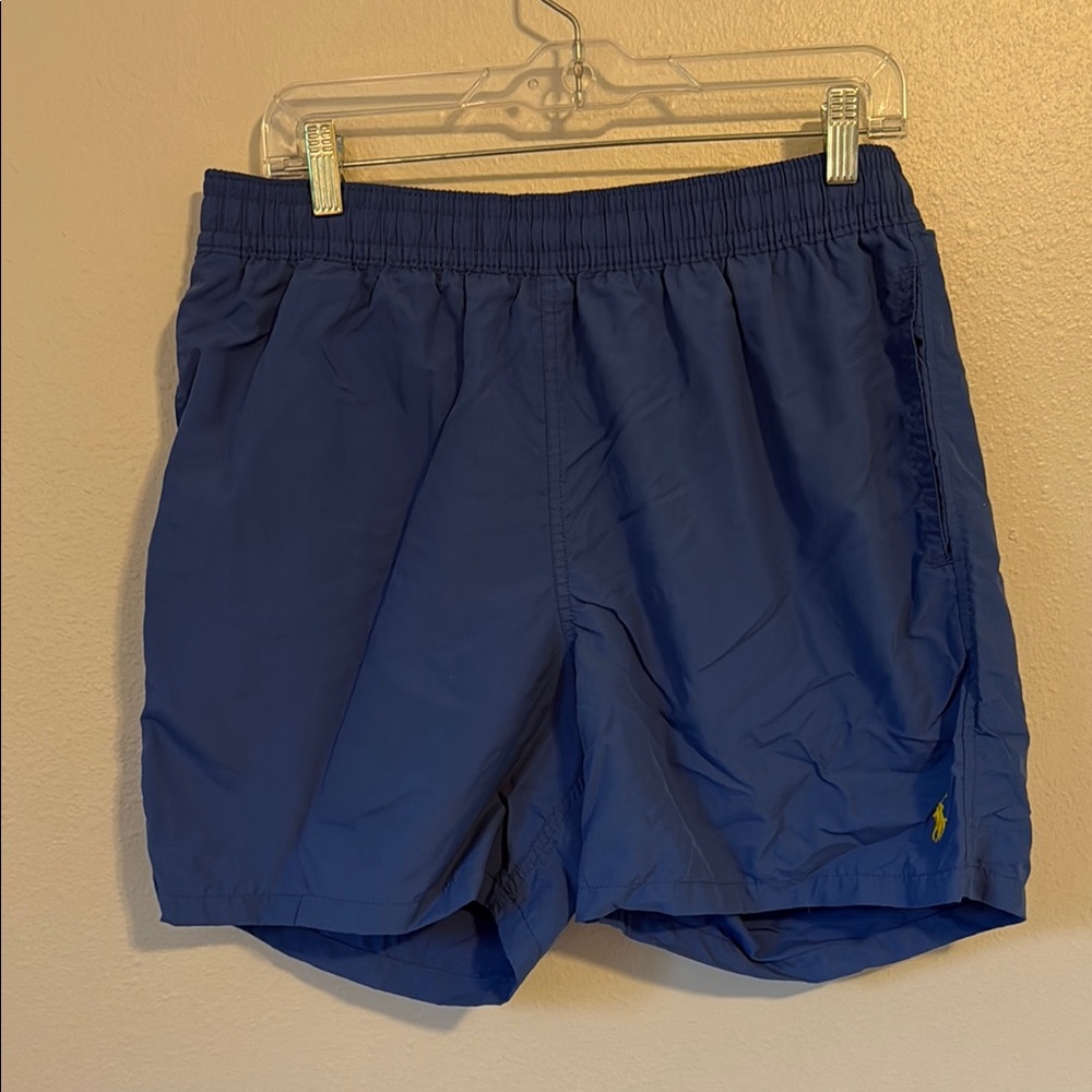 Ralph Lauren Blue Swim Trunks Yellow Large